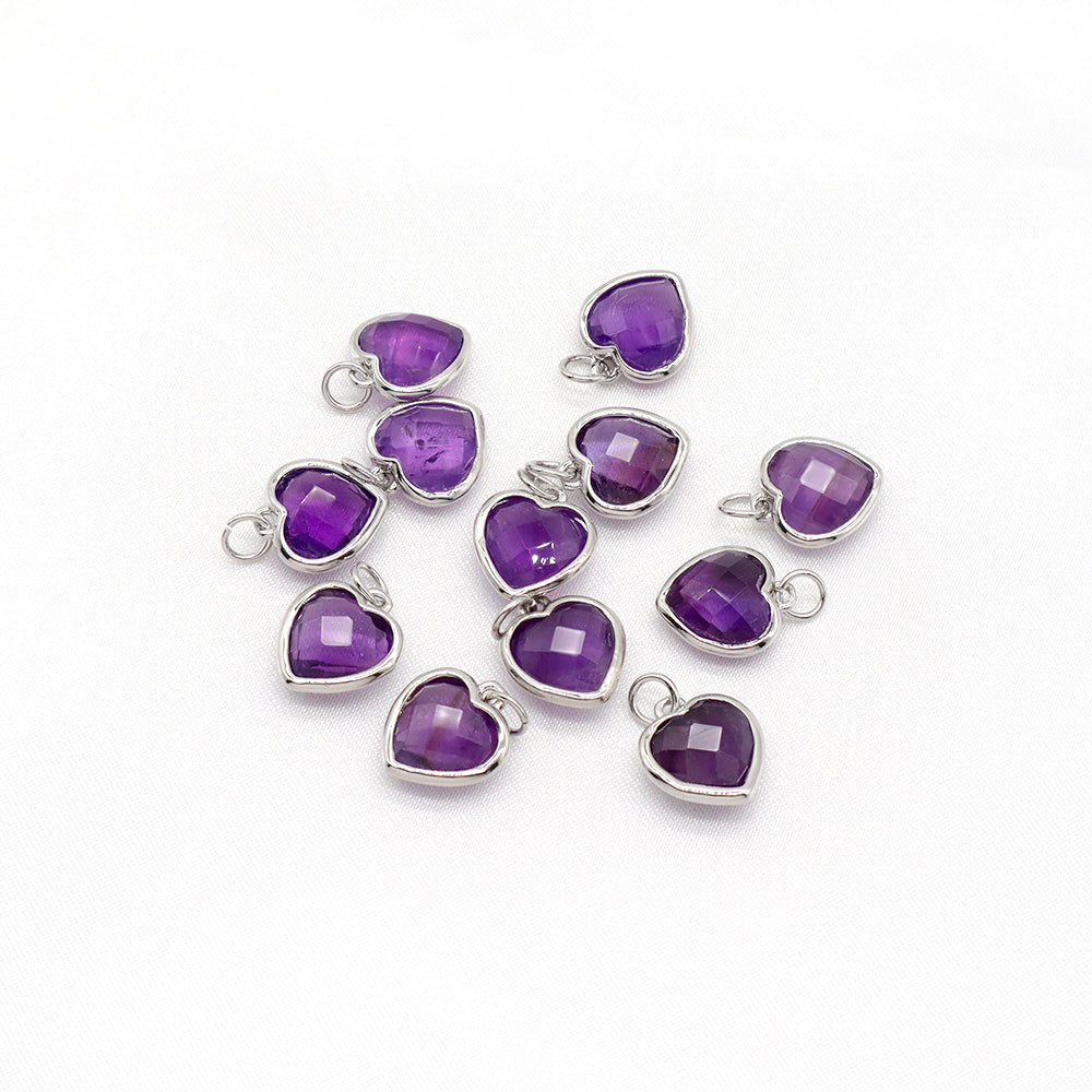 Newest Wholesale Custom Jewelry Charm Pendant Rhodium Plated Natural Stone Necklace Pendant