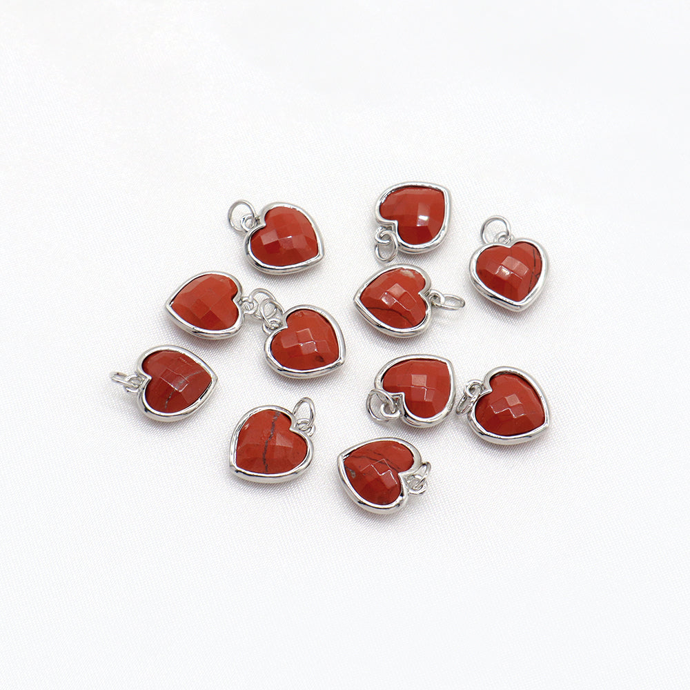 Newest Wholesale Custom Jewelry Charm Pendant Rhodium Plated Natural Stone Necklace Pendant