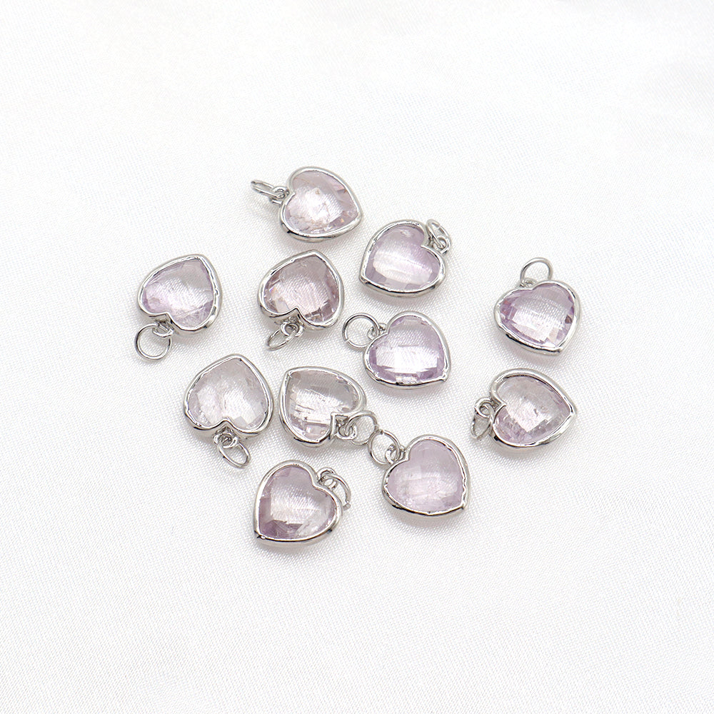 Newest Wholesale Custom Jewelry Charm Pendant Rhodium Plated Natural Stone Necklace Pendant