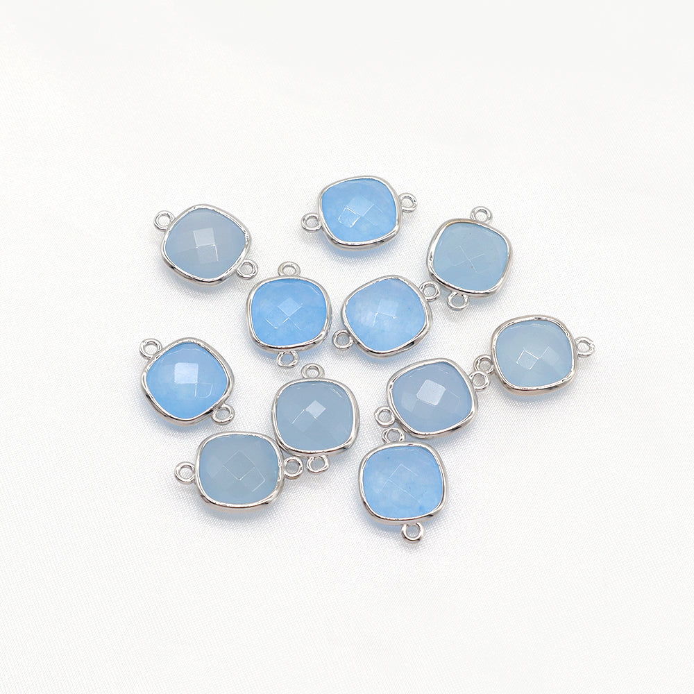 Newest Custom Jewelry Wholesale Natural Stone Charm With Brass