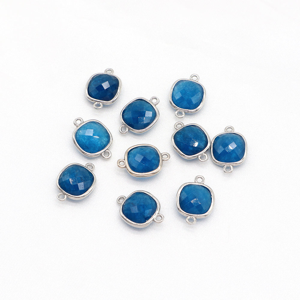 Newest Custom Jewelry Wholesale Natural Stone Charm With Brass