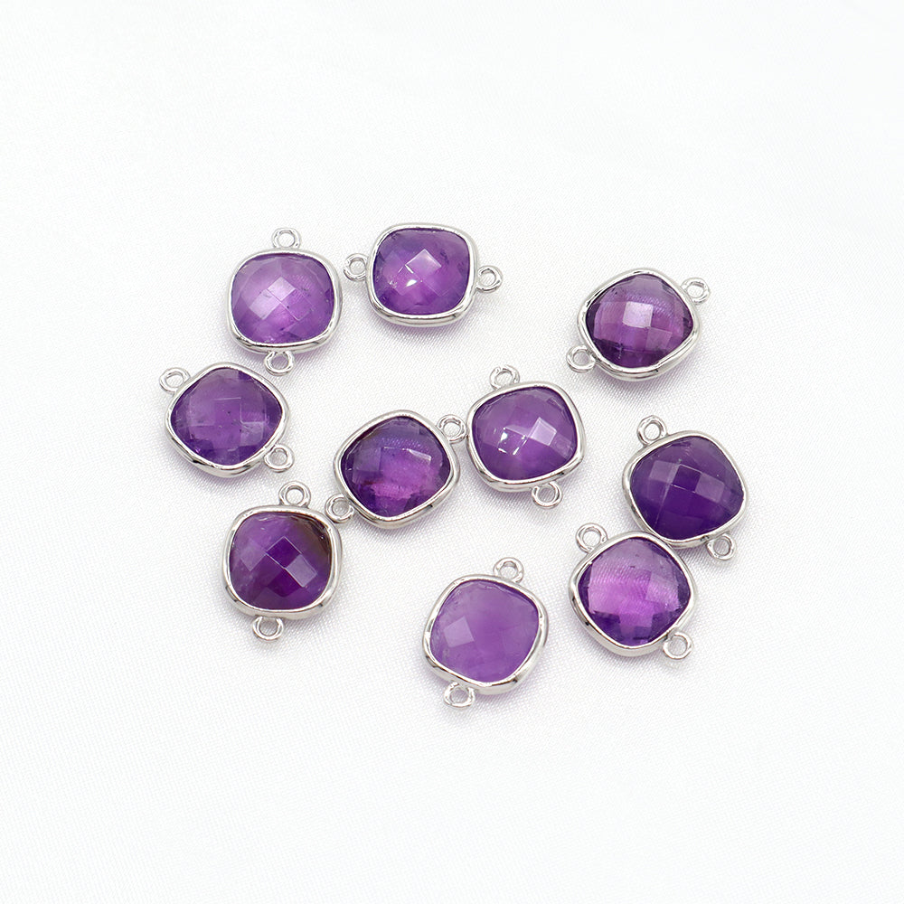 Newest Custom Jewelry Wholesale Natural Stone Charm With Brass