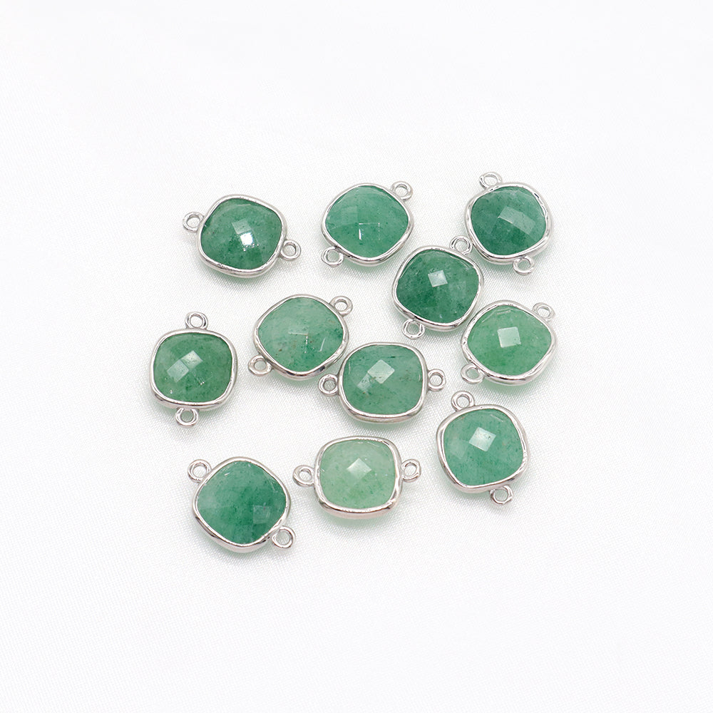 Newest Custom Jewelry Wholesale Natural Stone Charm With Brass