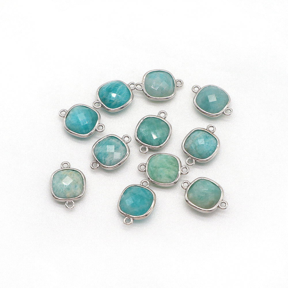 Newest Custom Jewelry Wholesale Natural Stone Charm With Brass