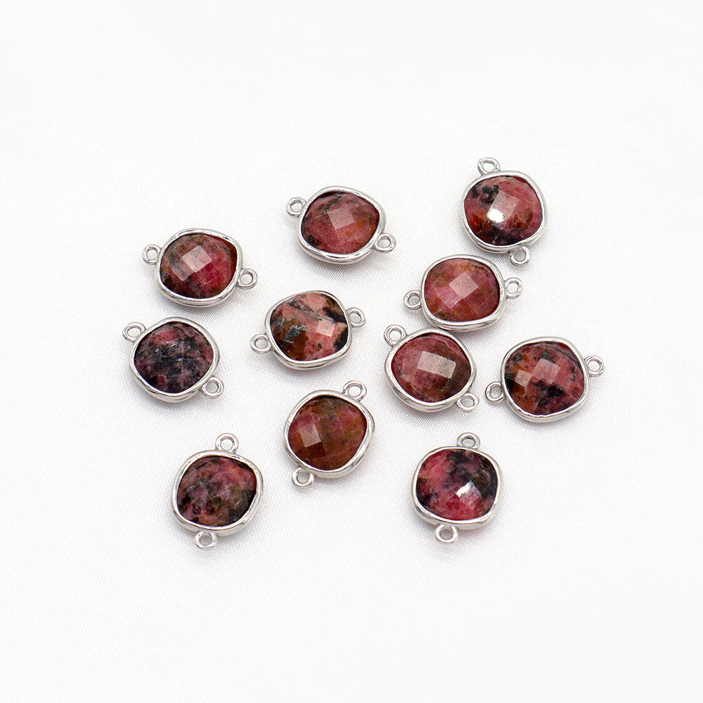 Newest Custom Jewelry Wholesale Natural Stone Charm With Brass