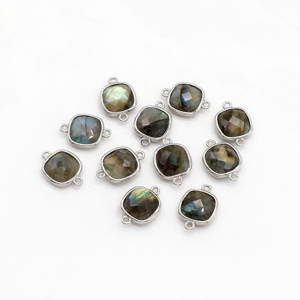 Newest Custom Jewelry Wholesale Natural Stone Charm With Brass