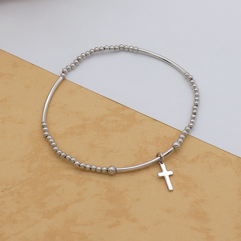 Trendy Bracelet High Quality Natural Fresh Water Pearl 925 Sterling Silver Bracelets Beaded Bracelet