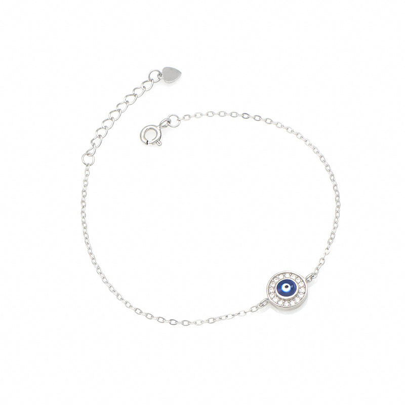 Turkish blue gold women infinity charm hamsa 925 jewelry OEM Factory Manufacture sterling silver evil eyes bracelet