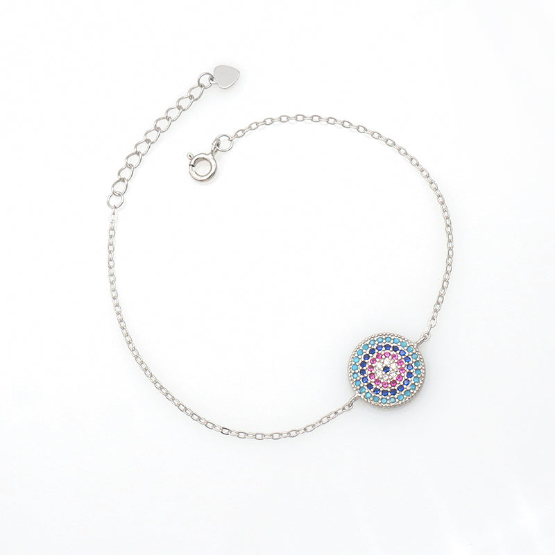 Turkish blue gold women infinity charm hamsa 925 jewelry OEM Factory Manufacture sterling silver evil eyes bracelet