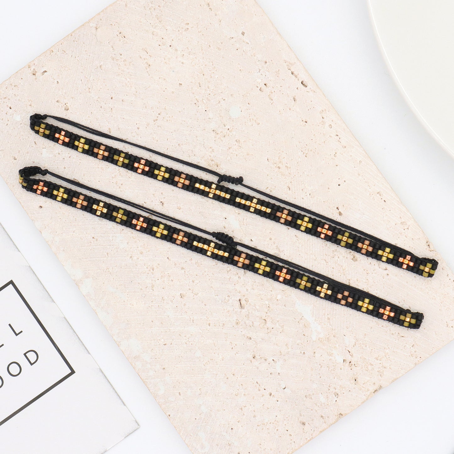 Women Fashion Customized Woven Cross Miyuki Seed Beads bracelet bangle jewelry Bohemian adjustable Handmade Miyuki Bracelet