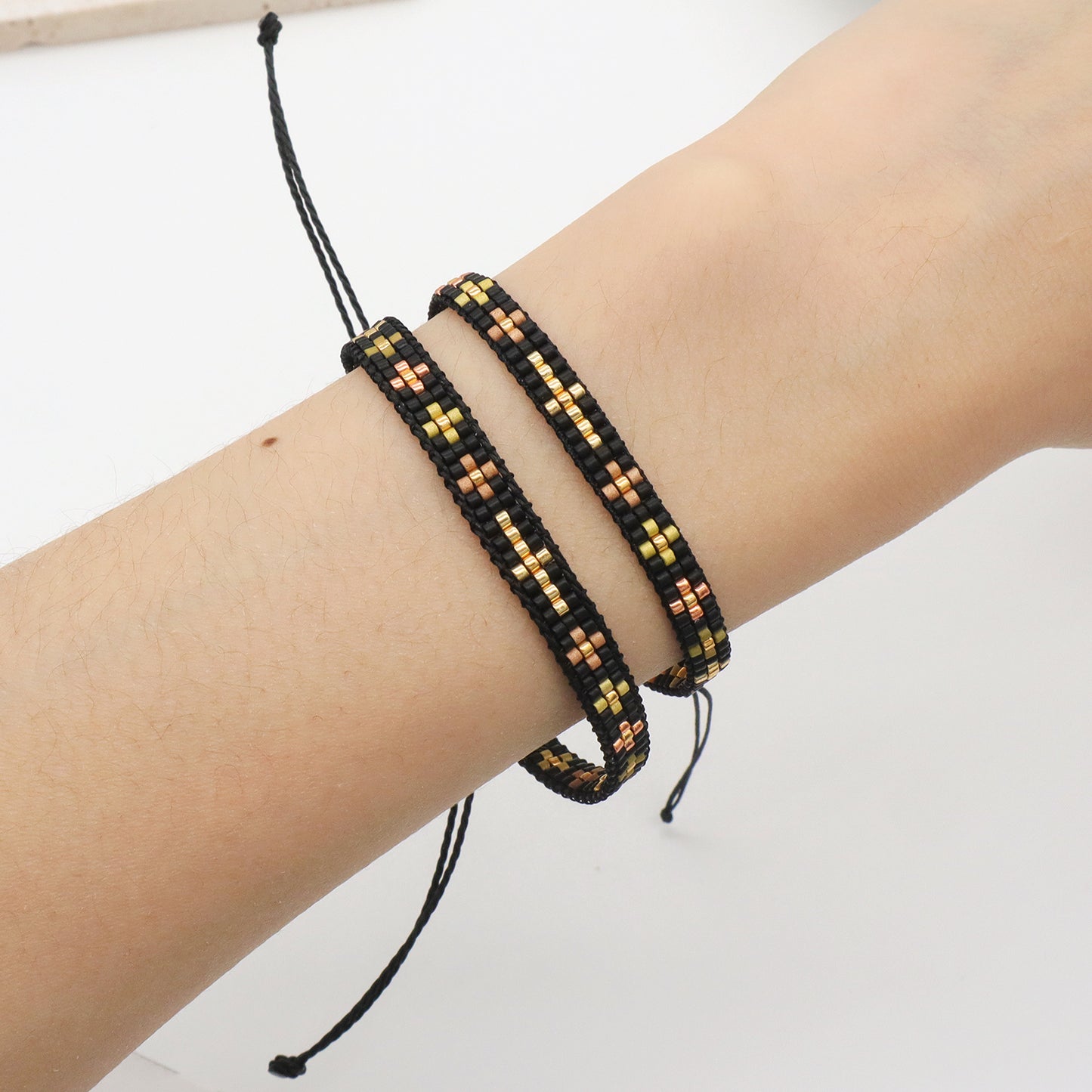 Women Fashion Customized Woven Cross Miyuki Seed Beads bracelet bangle jewelry Bohemian adjustable Handmade Miyuki Bracelet