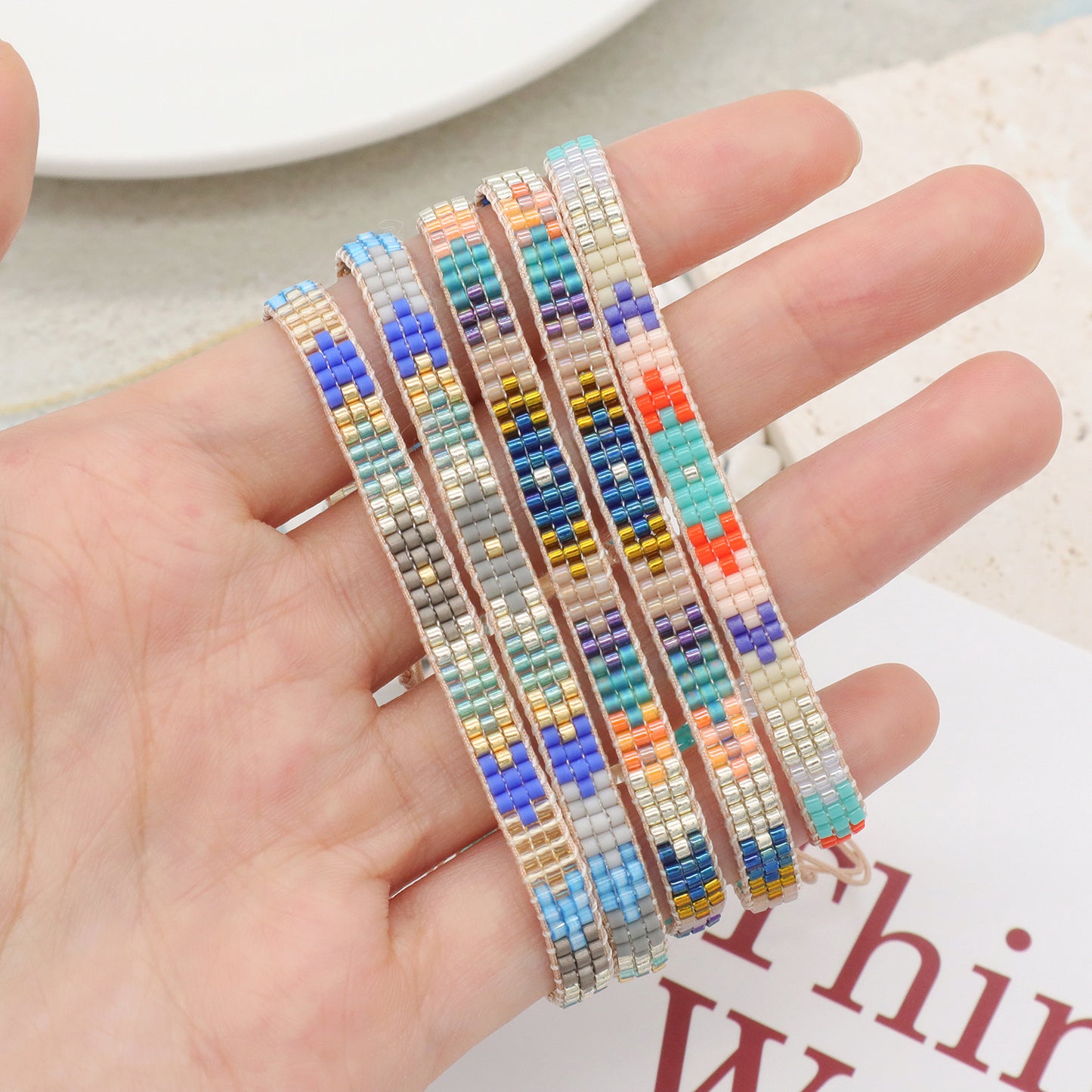 New Colorful Miyuki Jewelry Multicolor Beads bracelet bangle Fashion adjustable Handmade Custom Woven Miyuki boho Bracelet