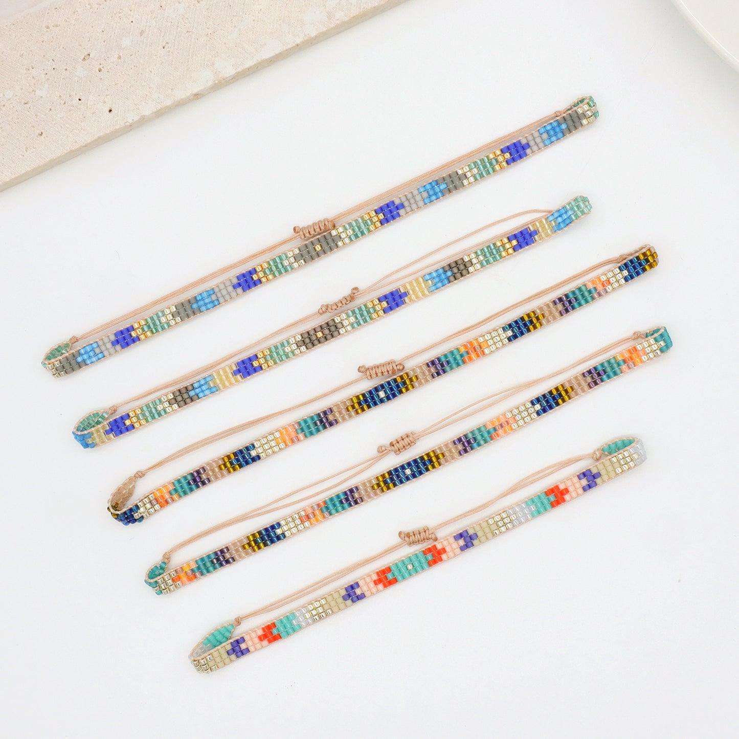 New Colorful Miyuki Jewelry Multicolor Beads bracelet bangle Fashion adjustable Handmade Custom Woven Miyuki boho Bracelet