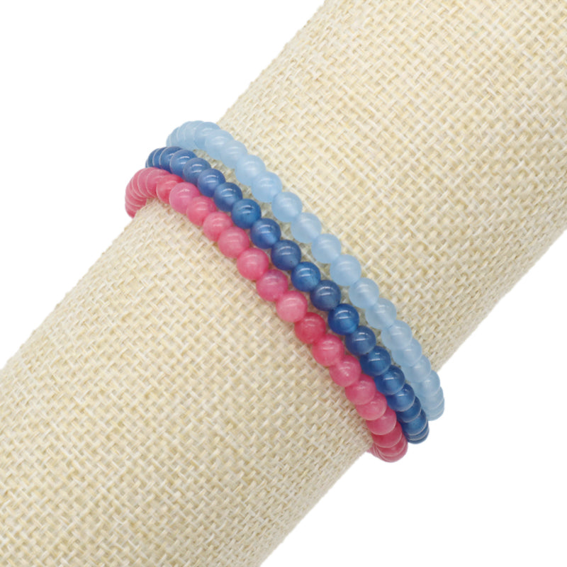 OEM Newest Women Men Fashion Friendship Handmade Adjustable Customized Woven Natural Stone Beaded Boho Macrame Knots Bracelet