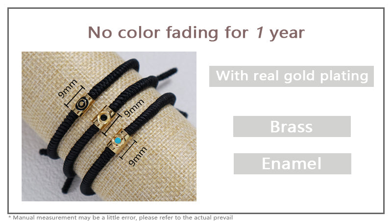 Wholesale Custom Handmade Friendship OEM Women Men Jewelry Adjustable Rope Gold Plated Enamel Connector Charm Woven Bracelet