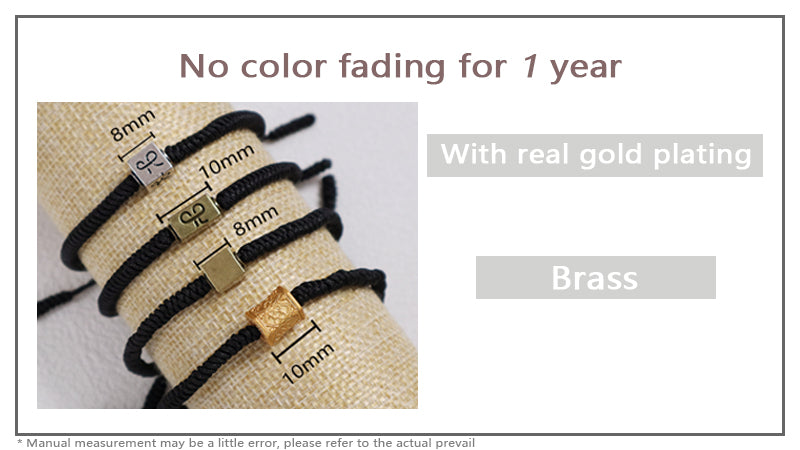 Wholesale Women Men OEM Custom Friendship Jewelry Antique Copper Connector Charm Adjustable Rope Handmade Woven Macrame Bracelet
