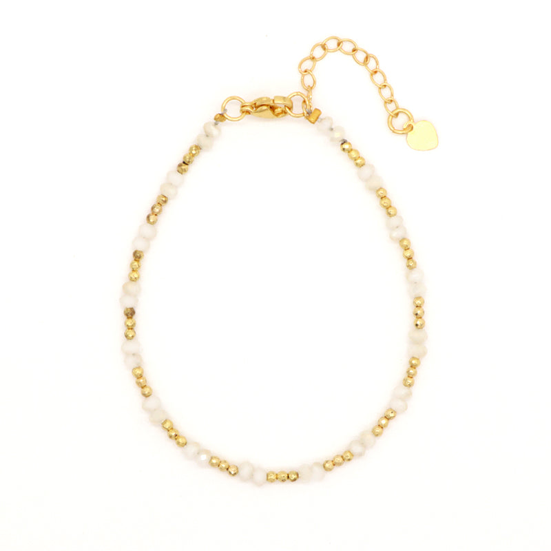 Wholesale OEM Custom Women Jewelry Adjustable Handmade 4mm Glass Crystal Colored Glaze Evil Eyes Charm Bracelet