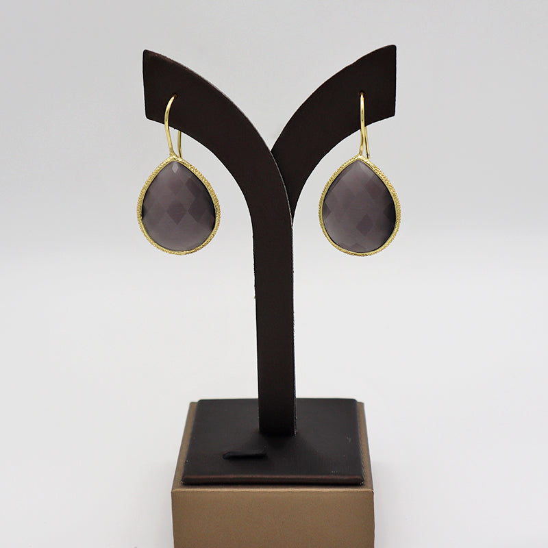Summer opal natural stone earrings for ladies