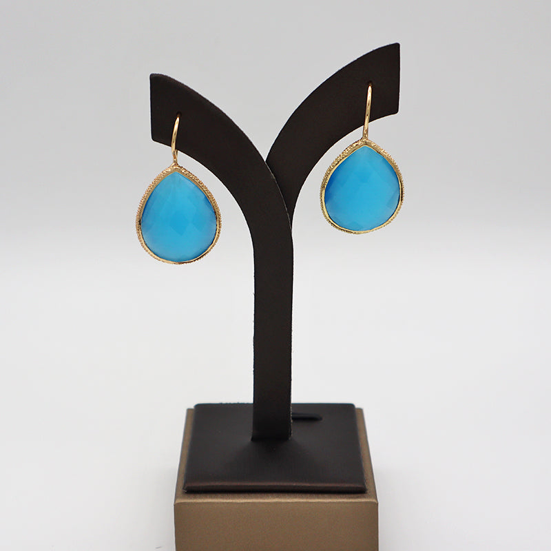 Summer opal natural stone earrings for ladies