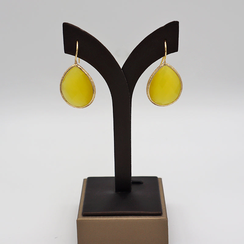 Summer opal natural stone earrings for ladies