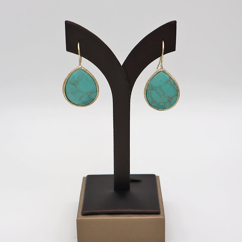 Summer opal natural stone earrings for ladies