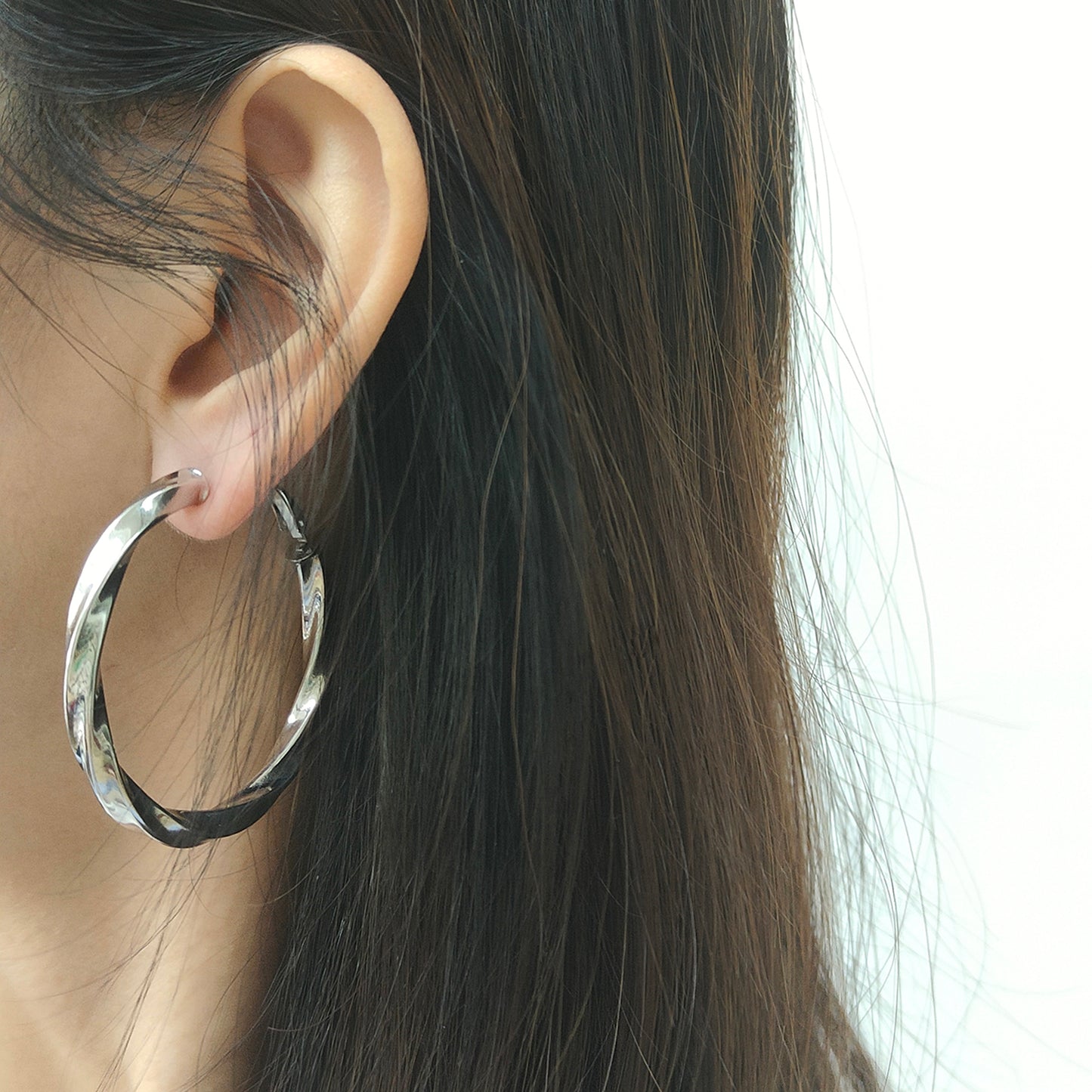 High Quality Trendy Jewelry Punk Jewelry 18k Gold Plated Stainless Steel Chunky Hoops Earrings