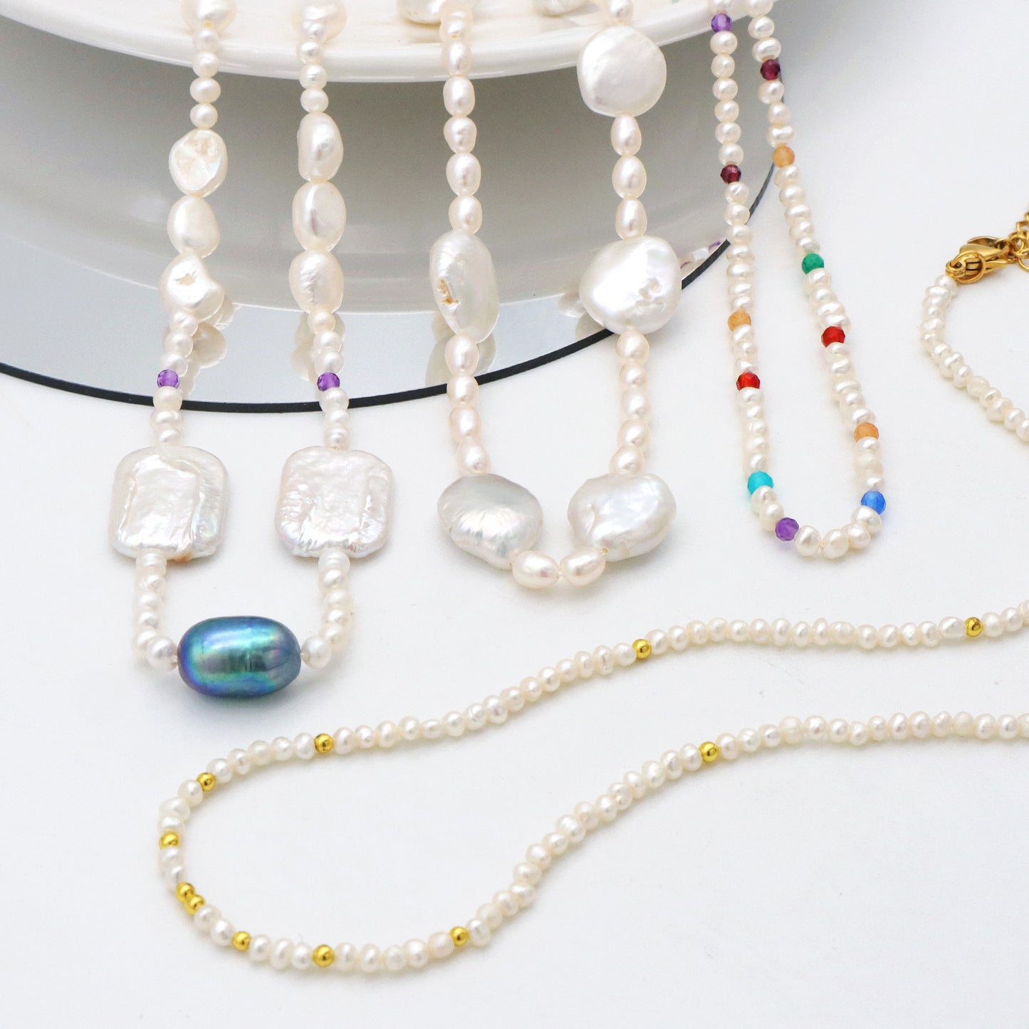 Custom OEM Necklace Jewelry Freshwater Pearl Necklace Handmade Jewelry