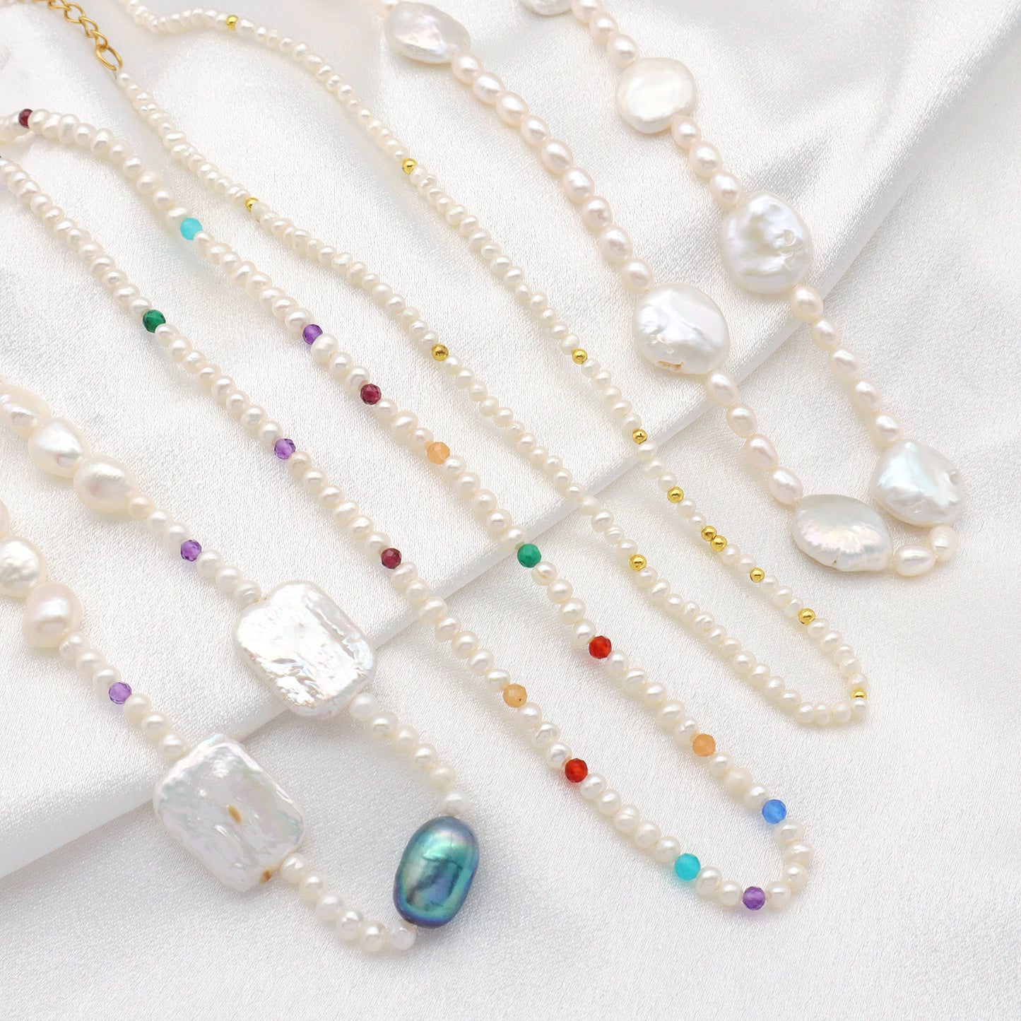 Custom OEM Necklace Jewelry Freshwater Pearl Necklace Handmade Jewelry